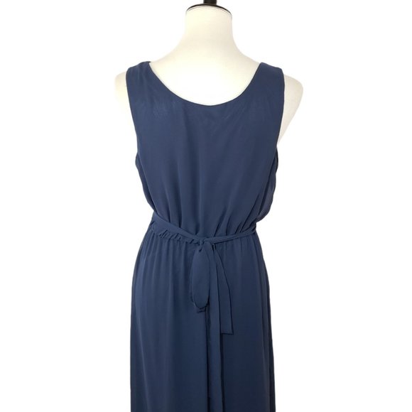 Forever 21 Blue Floor-Length Maxi Gown Medium - Picture 6 of 8